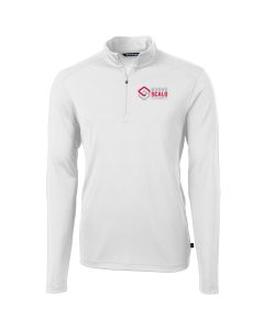 Cutter & Buck - Mens Virtue Eco Pique Recycled Quarter-Zip Pullover