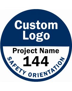 Custom-Logo Hard Hat Stickers - Qty 50